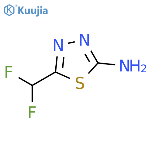 5-(difluoromethyl)-1,3,4-thiadiazol-2-amine structure