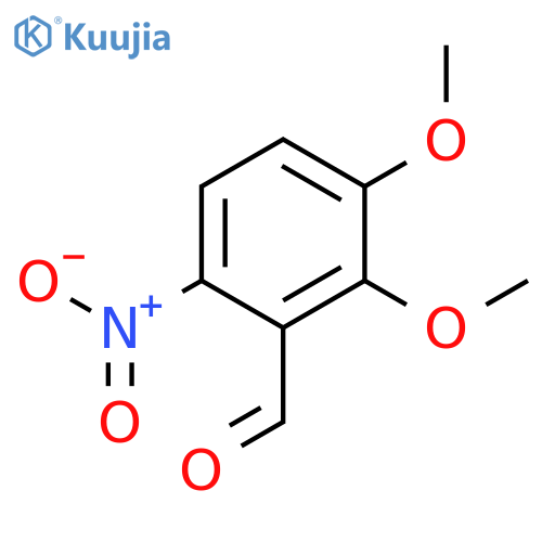 Benzaldehyde, 2,3-dimethoxy-6-nitro- structure