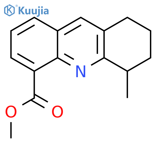 4-Acridinecarboxylic acid, 5,6,7,8-tetrahydro-5-methyl-, methyl ester structure