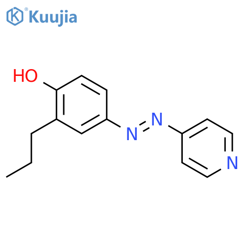 2-Propyl-4-(4-pyridylazo)phenol structure