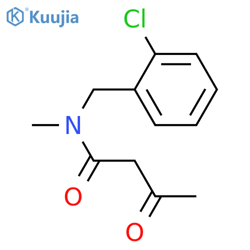 N-(2-Chlorophenyl)methyl-N-methyl-3-oxobutanamide structure