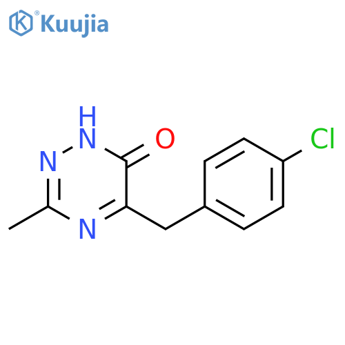 1,2,4-Triazin-6(1H)-one, 5-[(4-chlorophenyl)methyl]-3-methyl- structure