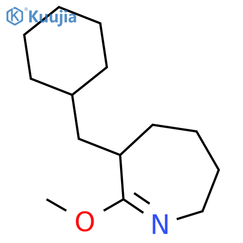 2H-Azepine, 6-(cyclohexylmethyl)-3,4,5,6-tetrahydro-7-methoxy- structure