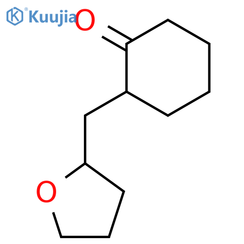 Cyclohexanone, 2-[(tetrahydro-2-furanyl)methyl]- structure