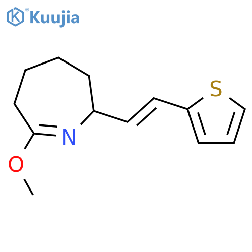 2H-Azepine, 3,4,5,6-tetrahydro-7-methoxy-2-[2-(2-thienyl)ethenyl]- structure