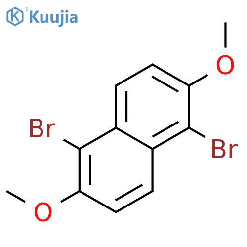 1,5-Dibromo-2,6-dimethoxynaphthalene structure