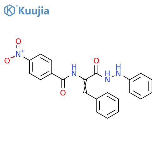 2-Propenoic acid, 2-[(4-nitrobenzoyl)amino]-3-phenyl-,2-phenylhydrazide structure