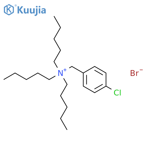 Benzenemethanaminium,4-chloro-N,N,N-tripentyl-, bromide (1:1) structure