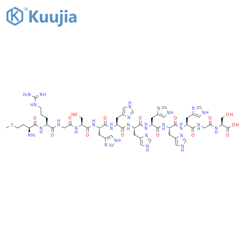 L-Serine,L-methionyl-L-arginylglycyl-L-seryl-L-histidyl-L-histidyl-L-histidyl-L-histidyl-L-histidyl-L-histidylglycyl- structure