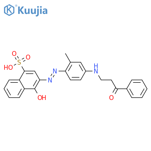 1-Naphthalenesulfonicacid, 3-[2-[4-(benzoylethylamino)-2-methylphenyl]diazenyl]-4-hydroxy- structure