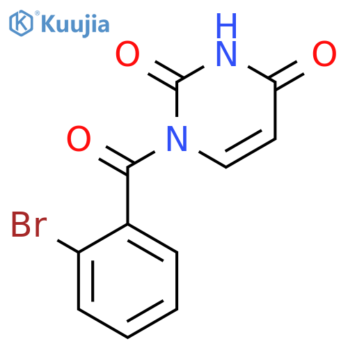 2,4(1H,3H)-Pyrimidinedione, 1-(2-bromobenzoyl)- structure