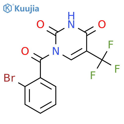 2,4(1H,3H)-Pyrimidinedione, 1-(2-bromobenzoyl)-5-(trifluoromethyl)- structure