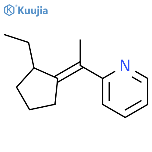 Pyridine,2-[1-(2-ethylcyclopentylidene)ethyl]- structure