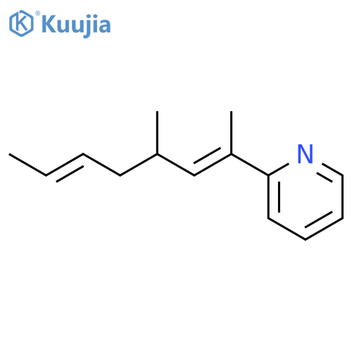 Pyridine, 2-(1,3-dimethyl-1,5-heptadienyl)- structure