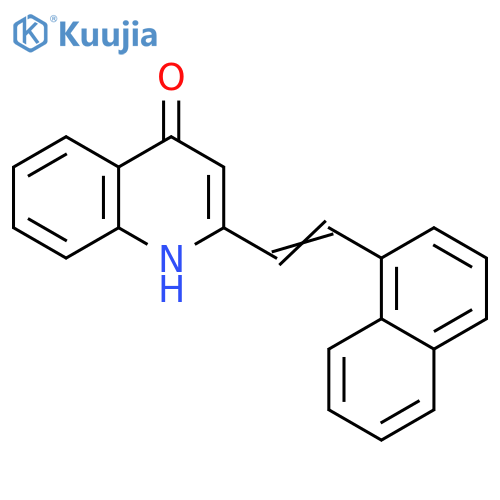 4(1H)-Quinolinone, 2-[2-(1-naphthalenyl)ethenyl]- structure