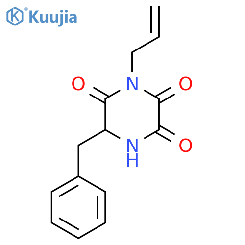 Piperazinetrione, 6-(phenylmethyl)-4-(2-propenyl)- structure