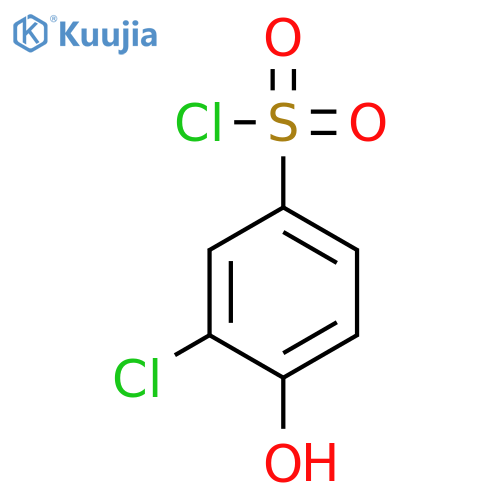 3-chloro-4-hydroxybenzene-1-sulfonyl chloride structure