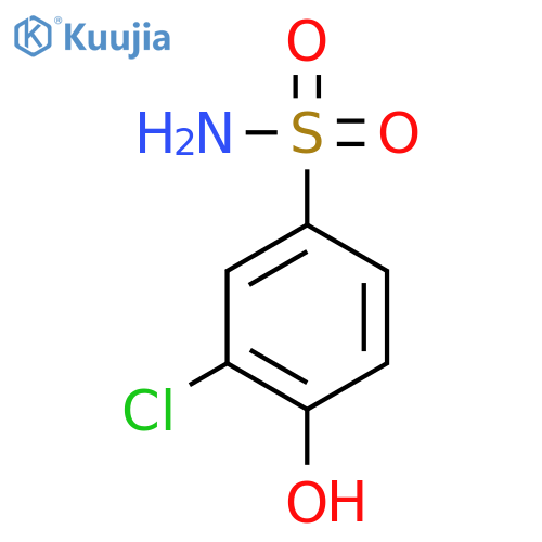 3-chloro-4-hydroxybenzene-1-sulfonamide structure