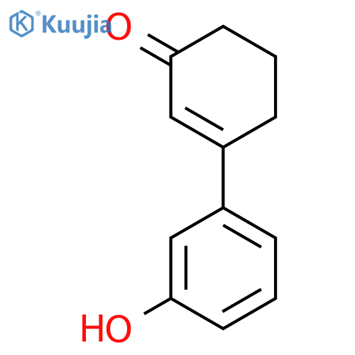 2-Cyclohexen-1-one, 3-(3-hydroxyphenyl)- structure