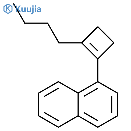 Naphthalene, 1-(2-butyl-1-cyclobuten-1-yl)- structure