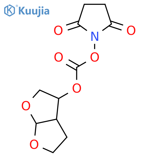 (3R,3aS,6aR)-hexahydrofuro[2,3-b]furan-3-yl 2,5-dioxopyrrolidin-1-yl carbonate structure