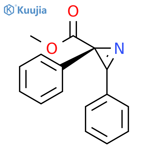 2H-Azirine-2-carboxylic acid, 2,3-diphenyl-, methyl ester, (2R)- structure