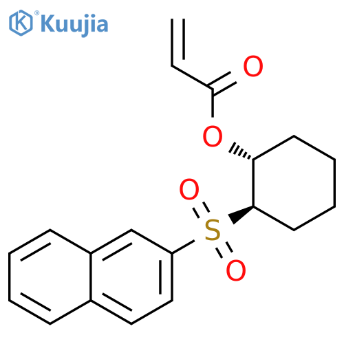 2-Propenoic acid, (1R,2R)-2-(2-naphthalenylsulfonyl)cyclohexyl ester structure