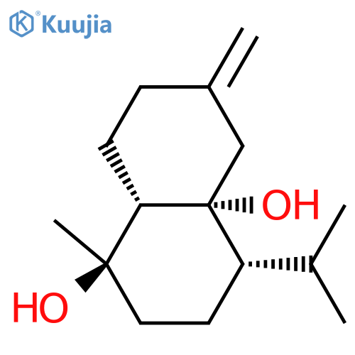 1,4a(2H)-Naphthalenediol,octahydro-1-methyl-6-methylene-4-(1-methylethyl)-, (1R,4S,4aR,8aS)- structure
