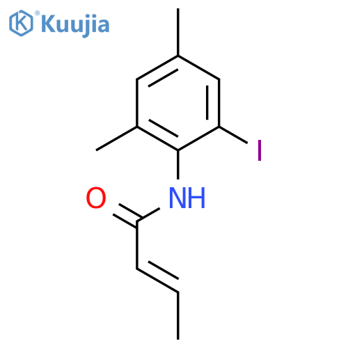 2-Butenamide, N-(2-iodo-4,6-dimethylphenyl)-, (2E)- structure