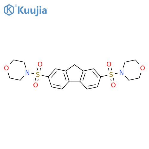 4-{7-(morpholine-4-sulfonyl)-9H-fluoren-2-ylsulfonyl}morpholine structure