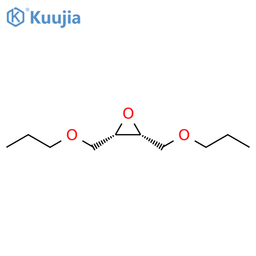 Oxirane, 2,3-bis(propoxymethyl)-, (2R,3S)-rel- structure