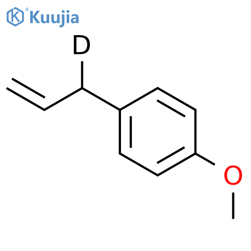 3-(p-methoxyphenyl)-1-propene-3-d1 structure