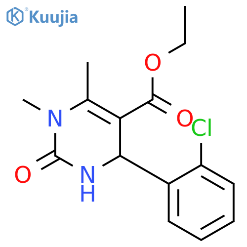 Ethyl-4-(2-Chlorophenyl)-1,6-Dimethyl-2-Oxo-1,2,3,4-Tetrahydro-5-Pyrimidinecarboxylate structure