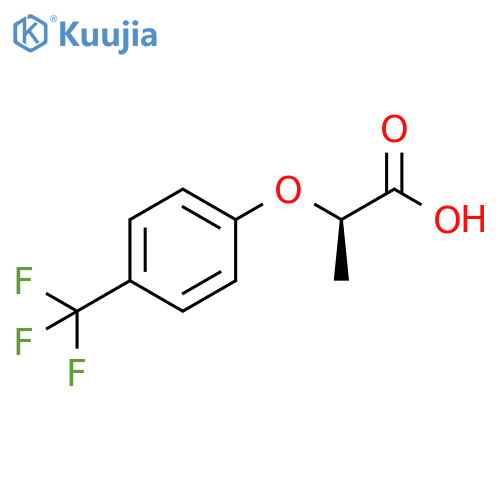 Propanoic acid, 2-[4-(trifluoromethyl)phenoxy]-, (2R)- structure