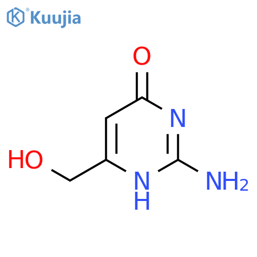 2-amino-6-(hydroxymethyl)-3,4-dihydropyrimidin-4-one structure
