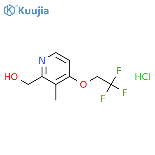(3-Methyl-4-(2,2,2-trifluoroethoxy)pyridin-2-yl)methanol hydrochloride structure