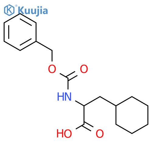 (S)-2-(((Benzyloxy)carbonyl)amino)-3-cyclohexylpropanoic acid structure