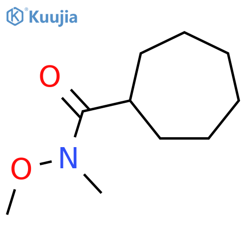 N-methoxy-N-methylcycloheptanecarboxamide structure