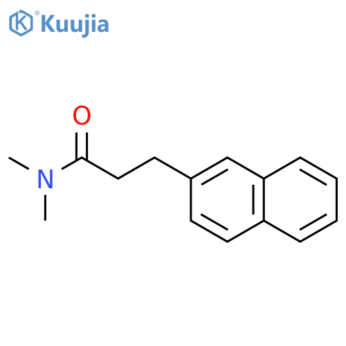 2-Naphthalenepropanamide, N,N-dimethyl- structure