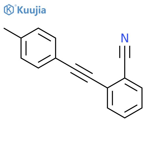 Benzonitrile, 2-[(4-methylphenyl)ethynyl]- structure