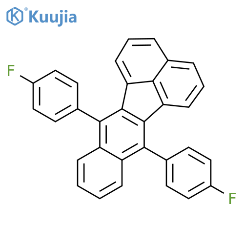 Benzo[k]fluoranthene, 7,12-bis(4-fluorophenyl)- structure