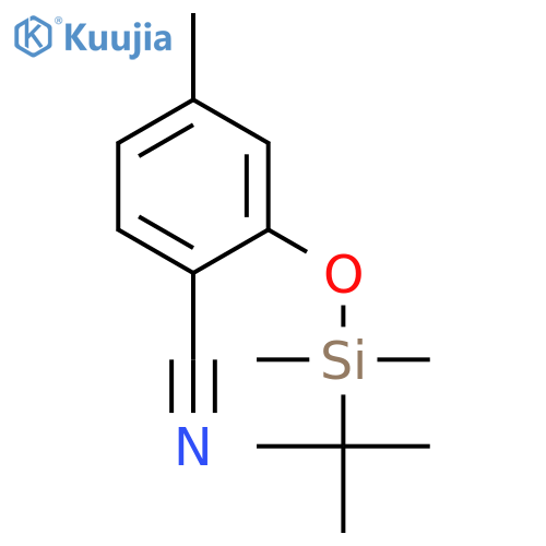 Benzonitrile, 2-[[(1,1-dimethylethyl)dimethylsilyl]oxy]-4-methyl- structure