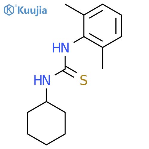 Thiourea, N-cyclohexyl-N'-(2,6-dimethylphenyl)- structure