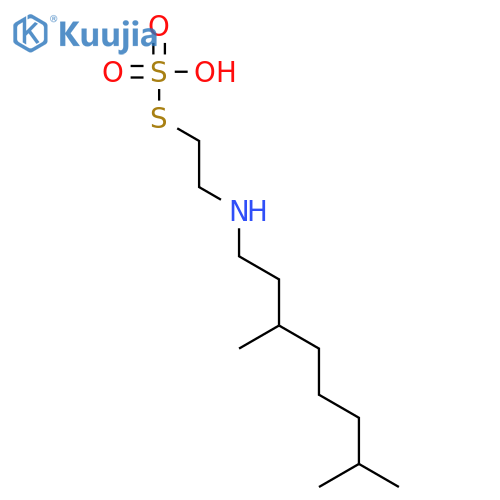 Thiosulfuric acid,S-[2-[(3,7-dimethyloctyl)amino]ethyl] ester structure