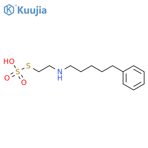 Thiosulfuric acid,S-[2-[(5-phenylpentyl)amino]ethyl] ester structure