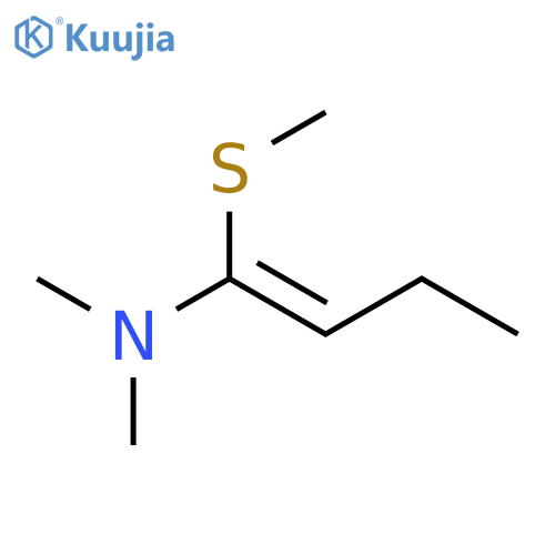 1-Buten-1-amine, N,N-dimethyl-1-(methylthio)- structure