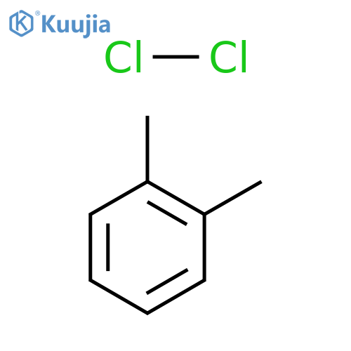Benzene, 1,2-dimethyl-, compd. with chlorine (1:1) (9CI) structure
