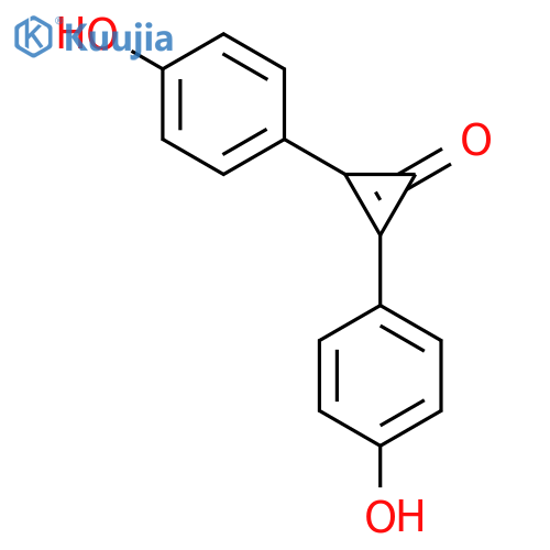 2,3-Bis(4-hydroxyphenyl)cycloprop-2-enone structure