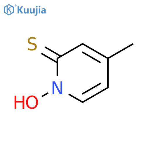 1-hydroxy-4-methyl-1,2-dihydropyridine-2-thione structure
