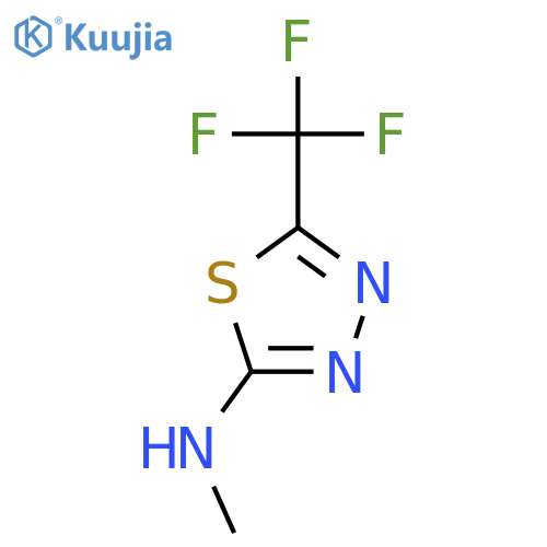 Methyl-(5-trifluoromethyl-1,3,4thiadiazol-2-yl)-amine structure